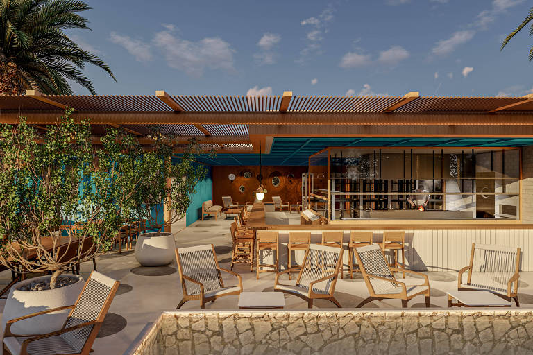 Mii, mais um novo rooftop em SP, leva inspirações gregas ao Vila Anália