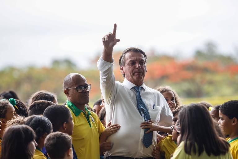 O presidente Jair Bolsonaro no Palácio da Alvorada
