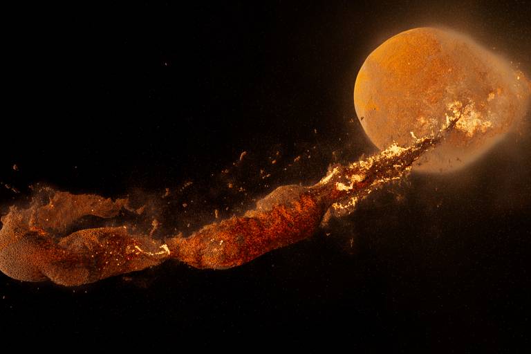 Simulação da Nasa de origem da Lua