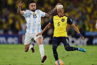 FILE PHOTO: World Cup - South American Qualifiers - Ecuador v Argentina