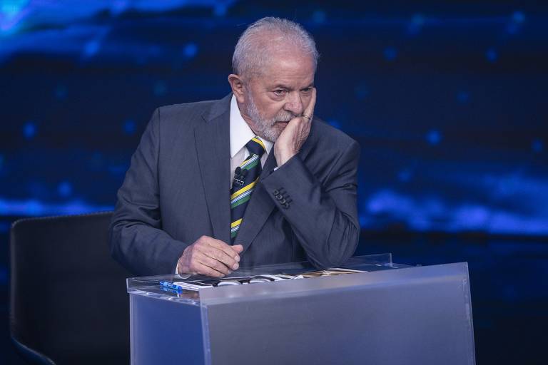 Lula durante o debate na Band