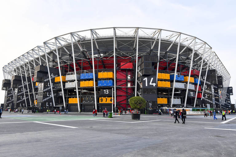 Estádio 974, construído com containers, foi um dos palcos da Copa do Mundo no Qatar