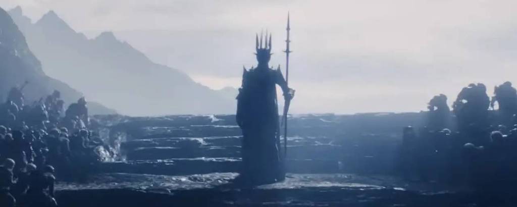 Sauron em cena de 'Anéis do Poder'