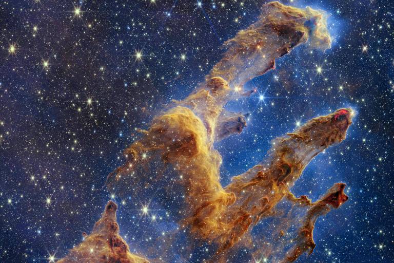 Telescópio James Webb capta icônicos 'Pilares da Criação'