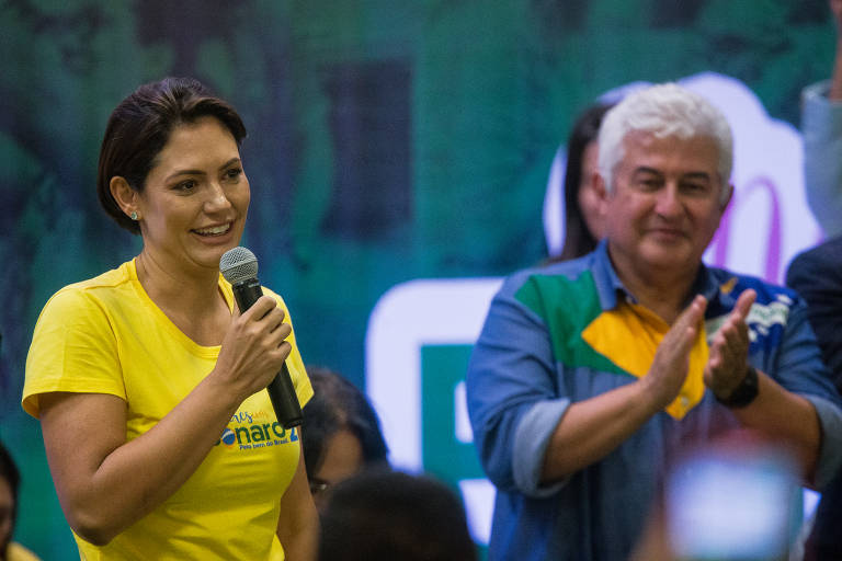 Senador Marcos Pontes participa de evento com evangélicos ao lado de Michelle Bolsonaro