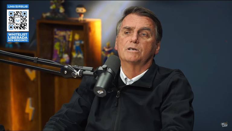 O ex-presidente Lula em participação no podcast Flow 