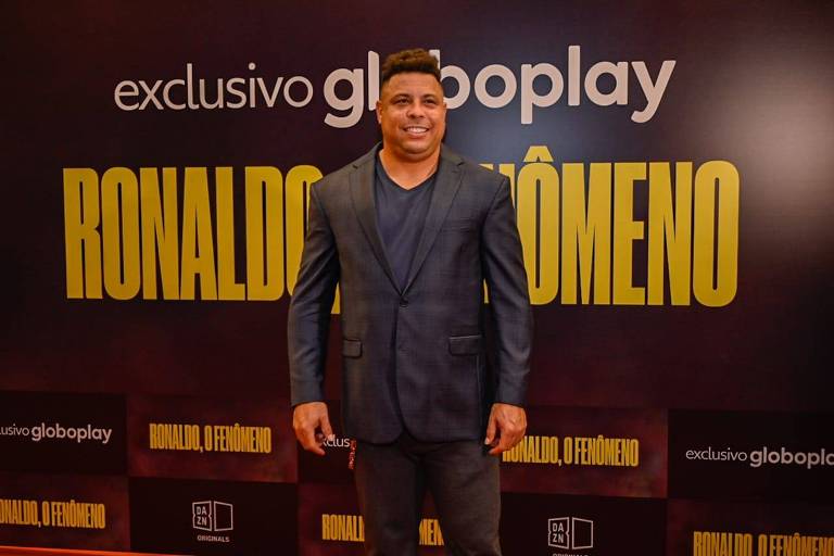 Ronaldo Nazário em noite de pré-estreia
