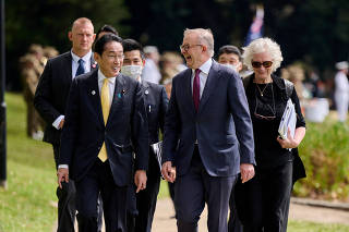 Japan Prime Minister Fumio Kishida visits Perth
