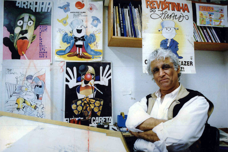 Cartunista Ziraldo em foto de 1992