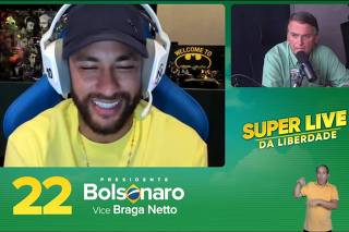 Live com Neymar JR e Jair Bolsonaro