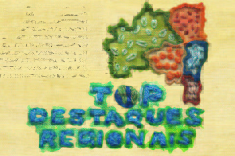 Ilustração Top Destaques Regionais, revista Top of Mind 2022