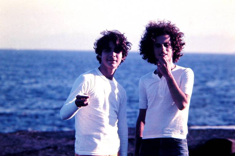 Lô Borges e Ronaldo Bastos em Niterói, em 1972