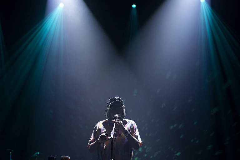 O cantor Milton Nascimento durante apresentação no Espaço das Américas com a turnê "Clube da Esquina", em São Paulo, em 2019