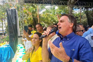 Candidato a presidencia Jair Bolsonaro