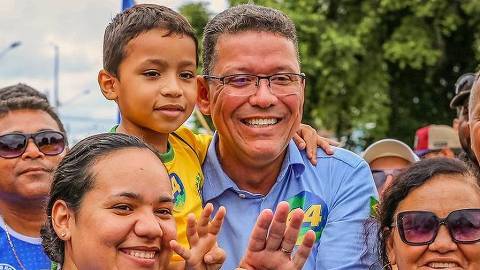 O governador coronel Marcos Rocha (União Brasil) durante campanha no segundo turno para o governo de Rondônia. (Foto: @Coronel Marcos Rocha no facebook)