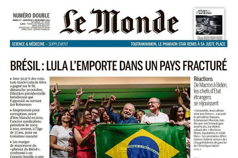 Le Monde coloca a foto de Lula e apoiadores na capa de sua página no  Facebook