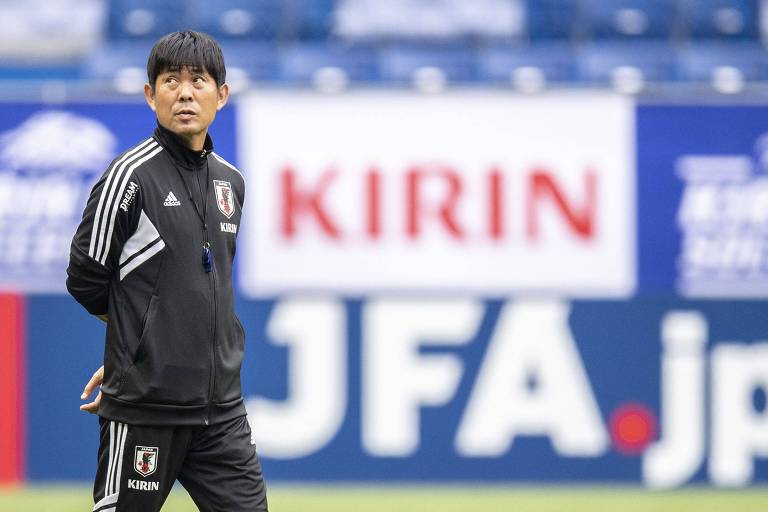Hajime Moriyasu, técnico do Japão, sonha em levar o país ao menos às quartas de final da Copa