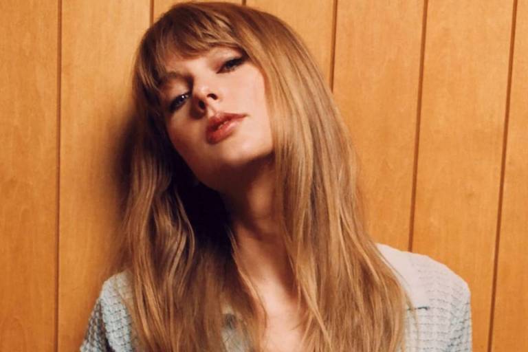 Taylor Swift em ensaio de divulgação de 'Midnights', seu décimo álbum de estúdio