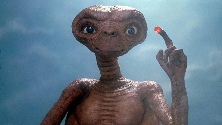 Cena do filme quot;E.T.: O Extraterrestrequot;， de Steven Spielberg