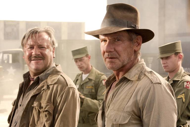 Harrison Ford em "Indiana Jones e o Reino da Caveira de Cristal"