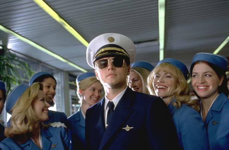 O ator Leonardo DiCaprio em cena do filme "Prenda-me Se For Capaz"