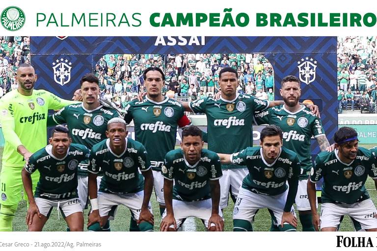 Revista Pôster Palmeiras - Verdão Campeão Paulista 2022