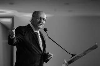 Candidato à vice-presidência da República, Geraldo Alckmin, em evento