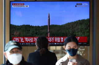 North Korean missile lands off South Korean coast for first time; South responds with own launches