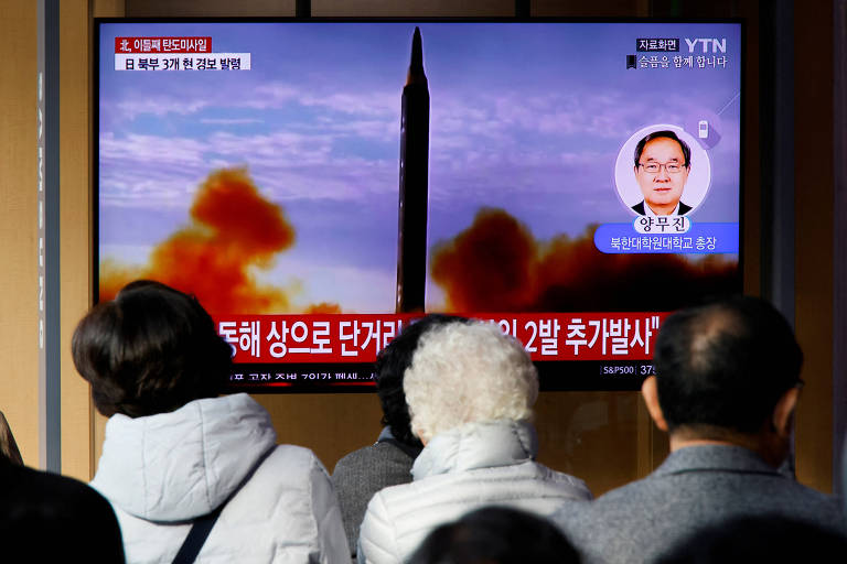 Coreia do Sul aponta falha de teste norte-coreano de míssil balístico internacional
