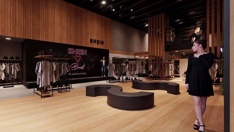 Veja fotos da loja de moda feminina Shein no shopping Vila Olímpia, em SP