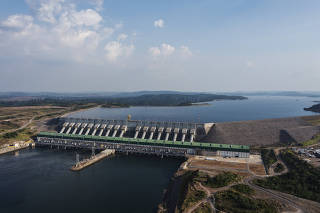 Casa de força da hidrelétrica de Belo Monte, no rio Xingu, no Pará