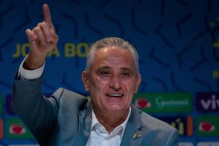 Tite, treinador da seleção brasileira, durante a convocação dos 26 jogadores