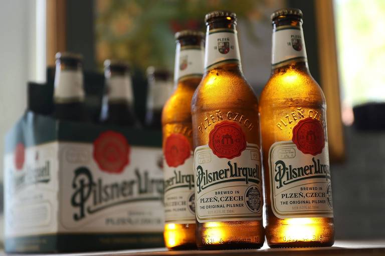 Garrafas de Pilsner Urquell