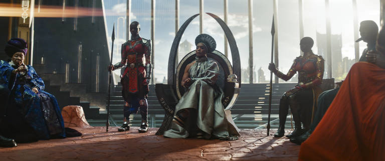 Parte do elenco de 'Pantera Negra: Wakanda Para Sempre', novo filme da Marvel