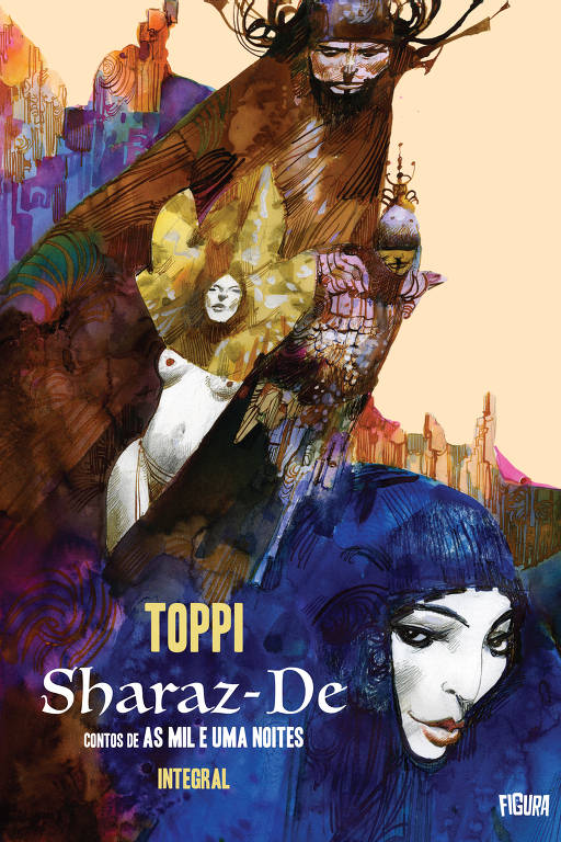 Capa do quadrinho 'Sharaz-De', de Toppi, publicado pela Figura.
