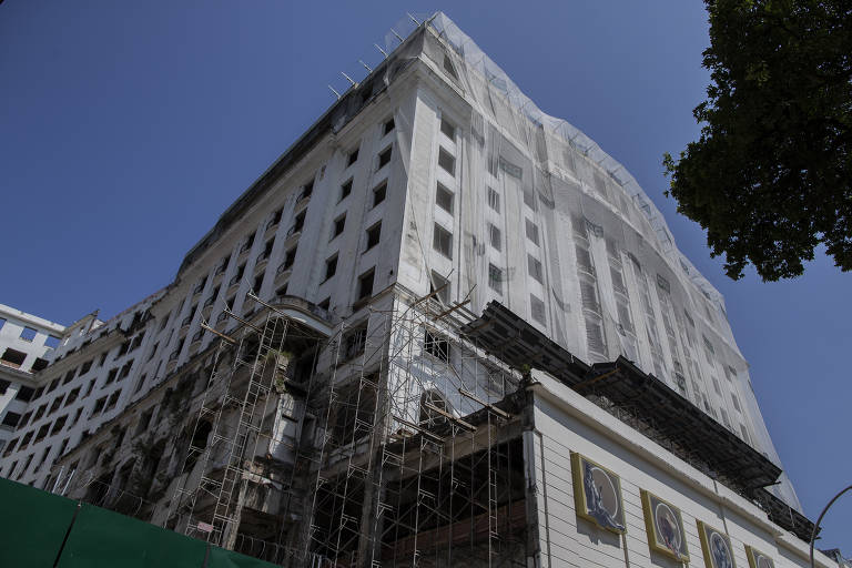 A fachada do hotel, preservada por lei, será mantida, com leves alterações