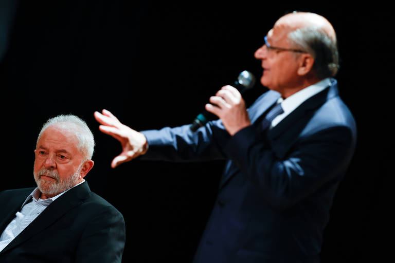 Presidente eleito, Luiz Inácio Lula da Silva, e vice-presidente Geraldo Alckmin no CCBB