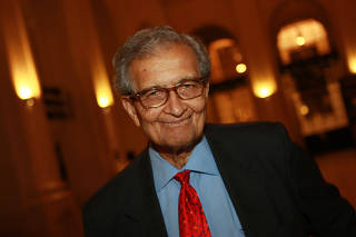 Amartya Sen na abertura do Fronteiras do Pensamento