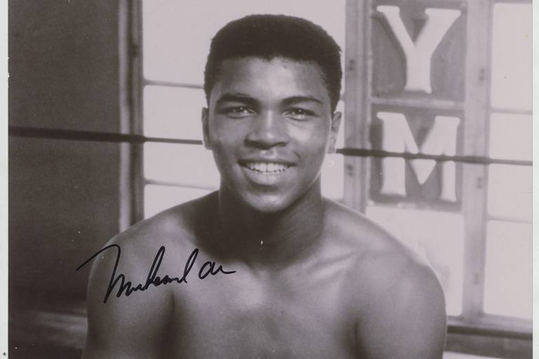 Foto assinada de Muhammad Ali