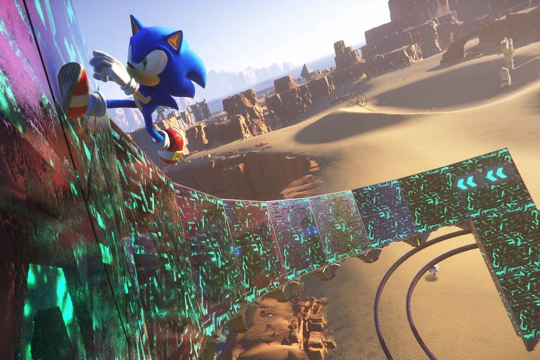 Imagem do jogo 'Sonic Frontiers', da Sega
