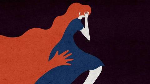 Mulher falta por violência doméstica