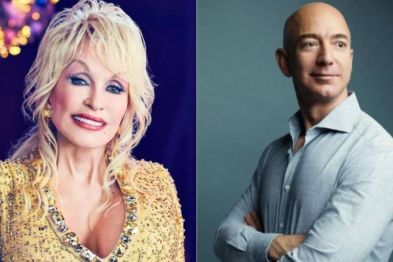 Jeff Bezos vai doar US$ 100 milhões a Dolly Parton para financiar obras de caridade