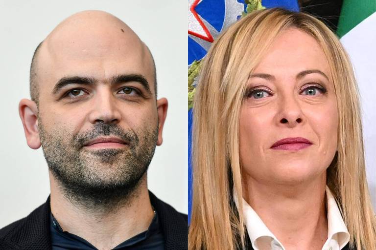 Itália inicia julgamento de Saviano, jornalista antimáfia que xingou Meloni e Salvini