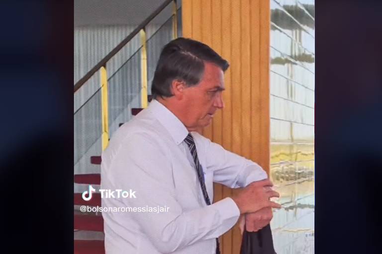 Print de vídeo publicado no perfil de Jair Bolsonaro (PL) no TikTok