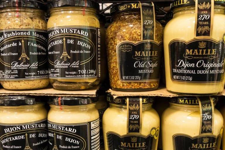 A produção da popular mostarda Dijon foi afetada pela escassez da matéria-prima