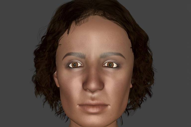 Possível rosto reconstruído da primeira múmia grávida descoberta no mundo