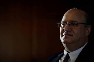 FILE PHOTO: Brazil's Central Bank President Ilan Goldfajn speaks during an interview with Reuters in Brasilia