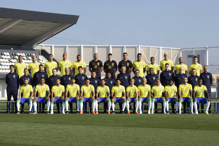 Foto oficial da Seleção Brasileira - Copa do Mundo Catar 2022