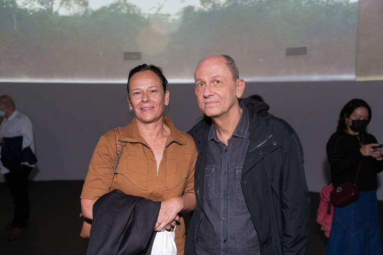 A artista plástica Laura Vinci, e o marido, o músico José Miguel Wisnik 