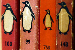 FILE PHOTO: Penguin books are seen in a bookshop in central London